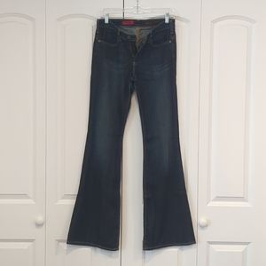AG New Legend Flare Jeans with Heart-Shaped Yoke Sz 28